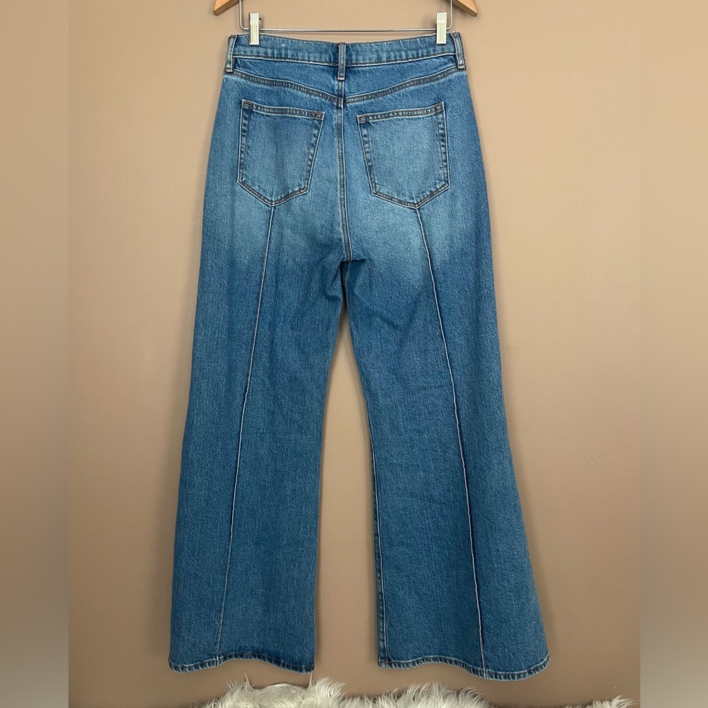 {LOFT} High Rise Super Flare Jeans in Vintage Indigo Wash - Womens 28 / 6 - NWT - Picture 5 of 11